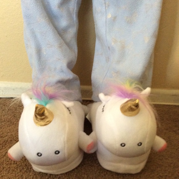 💥 HP 🆕 UNICORN Soft comfy Slippers kids - adults - Picture 3 of 8